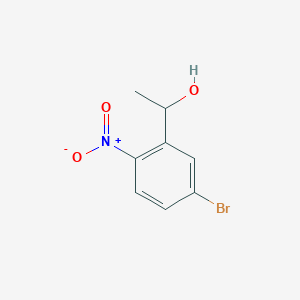 molecular formula C8H8BrNO3 B1521084 1-(5-Bromo-2-nitrophenyl)ethanol CAS No. 1020575-89-6