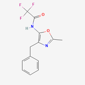 N-(4-Benzyl-2-methyl-1,3-oxazol-5-yl)-2,2,2-trifluoroacetamide