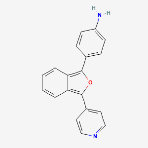 4-[3-(Pyridin-4-yl)-2-benzofuran-1-yl]aniline