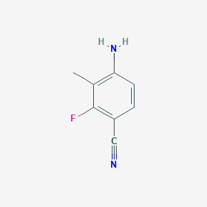 molecular formula C8H7FN2 B1521093 4-Amino-2-fluoro-3-methylbenzonitrile CAS No. 757247-93-1