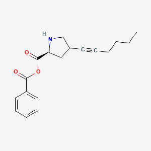 Benzoic (2S)-4-(hex-1-yn-1-yl)pyrrolidine-2-carboxylic anhydride