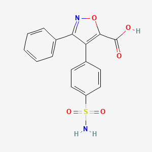 3-Phenyl-4-(4-sulfamoylphenyl)isoxazole-5-carboxylic acid