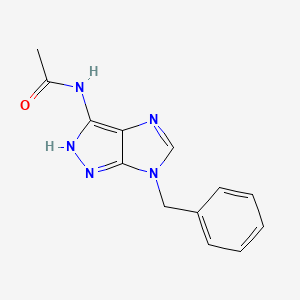 N-(6-Benzyl-2,6-dihydroimidazo[4,5-c]pyrazol-3-yl)acetamide