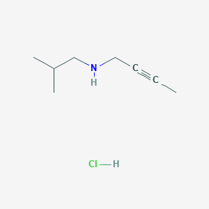 molecular formula C8H16ClN B1521098 But-2-ynyl-isobutyl-amine hydrochloride CAS No. 1185302-04-8