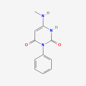 B15211136 6-(Methylamino)-3-phenylpyrimidine-2,4(1H,3H)-dione CAS No. 84459-31-4