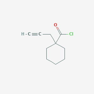 molecular formula C10H13ClO B1521114 1-(Prop-2-yn-1-yl)cyclohexane-1-carbonyl chloride CAS No. 72335-84-3