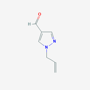 molecular formula C7H8N2O B1521131 1-烯丙基-1H-吡唑-4-甲醛 CAS No. 78758-36-8
