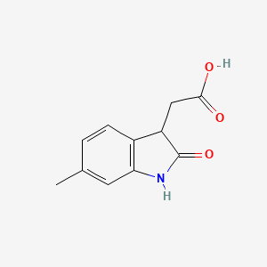 molecular formula C11H11NO3 B1521133 (6-甲基-2-氧代-2,3-二氢-1H-吲哚-3-基)乙酸 CAS No. 959241-55-5