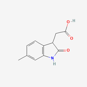 molecular formula C11H11NO3 B1521133 Ácido (6-metil-2-oxo-2,3-dihidro-1H-indol-3-il)acético CAS No. 959241-55-5