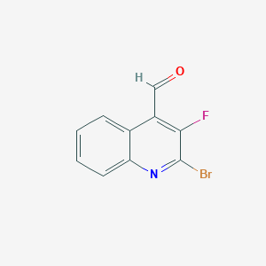 2-Bromo-3-fluoroquinoline-4-carbaldehyde