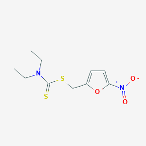 (5-Nitrofuran-2-yl)methyl diethylcarbamodithioate