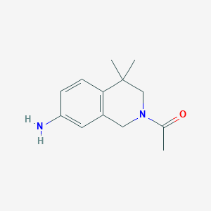 1-(7-Amino-3,4-dihydro-4,4-dimethylisoquinolin-2(1h)-yl)ethanone