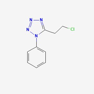 molecular formula C9H9ClN4 B1521144 5-(2-chloroethyl)-1-phenyl-1H-1,2,3,4-tetrazole CAS No. 1181457-82-8