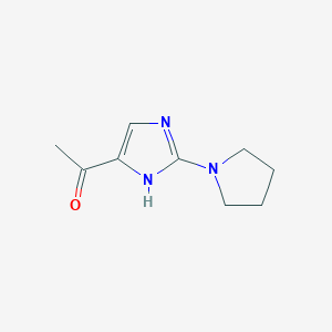 1-[2-(Pyrrolidin-1-yl)-1H-imidazol-5-yl]ethan-1-one