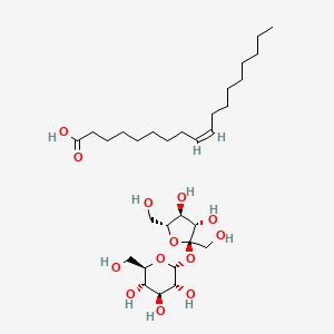 (2R,3R,4S,5S,6R)-2-[(2R,3S,4S,5R)-3,4-dihydroxy-2,5-bis(hydroxymethyl)oxolan-2-yl]oxy-6-(hydroxymethyl)oxane-3,4,5-triol;(Z)-octadec-9-enoic acid