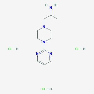 1-[4-(Pyrimidin-2-yl)piperazin-1-yl]propan-2-amine trihydrochloride