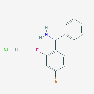 molecular formula C13H12BrClFN B1521160 (4-溴-2-氟苯基)(苯基)甲胺盐酸盐 CAS No. 1193390-30-5