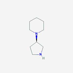 molecular formula C9H18N2 B152117 (R)-1-(吡咯烷-3-基)哌啶 CAS No. 913812-09-6