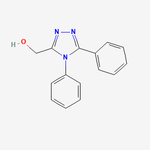 molecular formula C15H13N3O B1521171 (diphenyl-4H-1,2,4-triazol-3-yl)methanol CAS No. 56999-71-4
