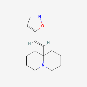 5-(2-(Octahydro-1H-quinolizin-9a-yl)vinyl)isoxazole