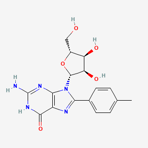 Guanosine, 8-(4-methylphenyl)-