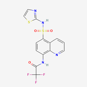 2,2,2-Trifluoro-N-{5-[(1,3-thiazol-2-yl)sulfamoyl]quinolin-8-yl}acetamide