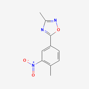 molecular formula C10H9N3O3 B1521191 3-甲基-5-(4-甲基-3-硝基苯基)-1,2,4-噁二唑 CAS No. 1193389-83-1