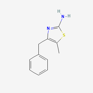 molecular formula C11H12N2S B1521203 4-Benzyl-5-methyl-1,3-thiazol-2-amine CAS No. 91088-89-0