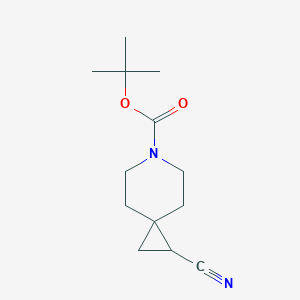 molecular formula C13H20N2O2 B1521207 Tert-butyl 1-cyano-6-azaspiro[2.5]octane-6-carboxylate CAS No. 1174006-82-6