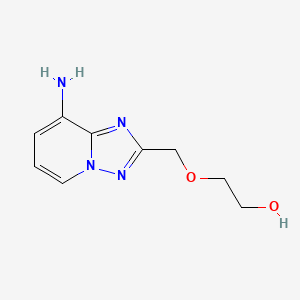 2-[(8-Amino[1,2,4]triazolo[1,5-a]pyridin-2-yl)methoxy]ethan-1-ol