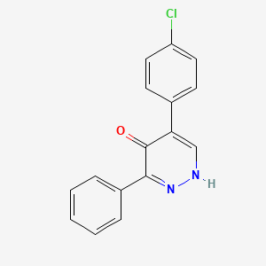 5-(4-Chlorophenyl)-3-phenylpyridazin-4(1H)-one