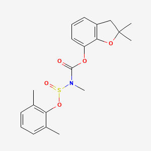 Carbamic acid, [(2,6-dimethylphenoxy)sulfinyl]methyl-, 2,3-dihydro-2,2-dimethyl-7-benzofuranyl ester