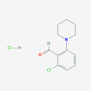 2-Chloro-6-(piperidin-1-yl)benzaldehyde hydrochloride
