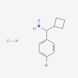 molecular formula C11H15BrClN B1521216 (4-Bromophenyl)(cyclobutyl)methanamine hydrochloride CAS No. 1193387-95-9