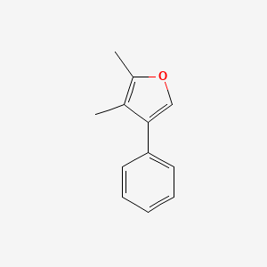 molecular formula C12H12O B15212170 2,3-Dimethyl-4-phenylfuran CAS No. 5109-66-0