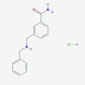 3-[(Benzylamino)methyl]benzamide hydrochloride
