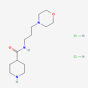 N-[3-(morpholin-4-yl)propyl]piperidine-4-carboxamide dihydrochloride