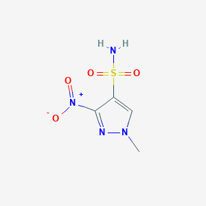 molecular formula C4H6N4O4S B1521226 1-methyl-3-nitro-1H-pyrazole-4-sulfonamide CAS No. 1181457-77-1