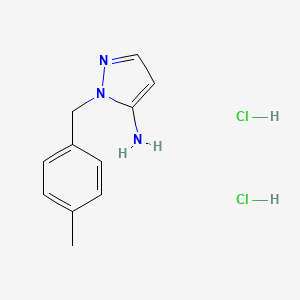 1-[(4-methylphenyl)methyl]-1H-pyrazol-5-amine dihydrochloride