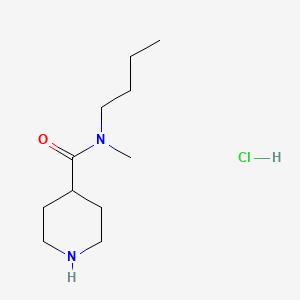 molecular formula C11H23ClN2O B1521233 盐酸N-丁基-N-甲基哌啶-4-甲酰胺 CAS No. 1193389-21-7
