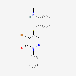 4-Bromo-5-{[2-(methylamino)phenyl]sulfanyl}-2-phenylpyridazin-3(2H)-one