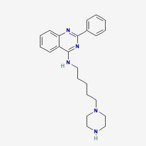 2-Phenyl-N-(5-(piperazin-1-yl)pentyl)quinazolin-4-amine