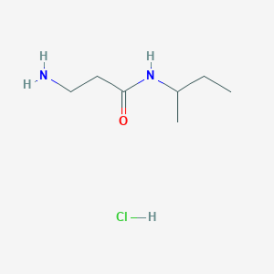 molecular formula C7H17ClN2O B1521237 3-Amino-N-(sec-butyl)propanamide hydrochloride CAS No. 1181458-94-5