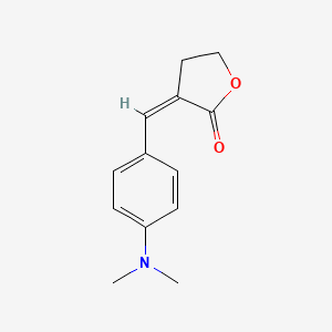 molecular formula C13H15NO2 B15212384 3-(4-(Dimethylamino)benzylidene)dihydrofuran-2(3H)-one 