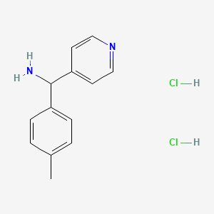 [(4-Methylphenyl)(4-pyridinyl)methyl]amine dihydrochloride