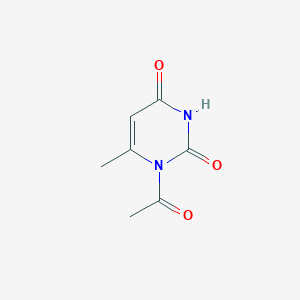 molecular formula C7H8N2O3 B15212408 1-Acetyl-6-methylpyrimidine-2,4(1H,3H)-dione 