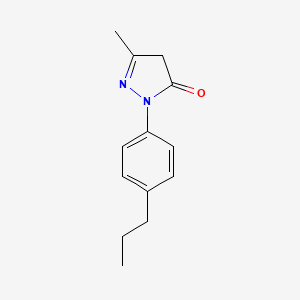 3H-Pyrazol-3-one, 2,4-dihydro-5-methyl-2-(4-propylphenyl)-