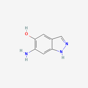 molecular formula C7H7N3O B1521242 6-amino-1H-indazol-5-ol CAS No. 724767-14-0
