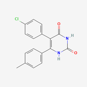 5-(4-chlorophenyl)-6-(4-methylphenyl)-1H-pyrimidine-2,4-dione