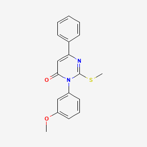 3-(3-Methoxyphenyl)-2-(methylsulfanyl)-6-phenylpyrimidin-4(3H)-one